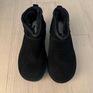 UGG Black Mini Platform Booties – Size EU 38 / US 7